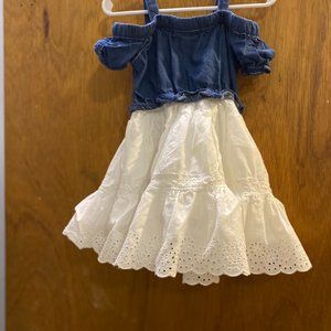 Girl's size 3T Clavin Klein Jean & Ruffle dress